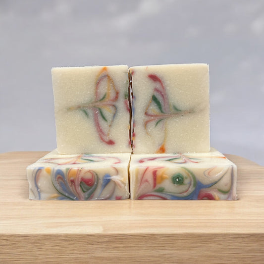 Rainbow Sherbet Soap  4 oz.