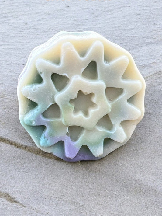 Round Snowflake Soap 4 oz